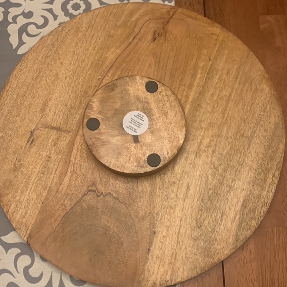 Decorative Wooden Lazy Susan - Picture 3 of 4
